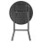 Bolero Folding HDPE Bar Table Wood Effect Black 800mm