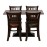 Turin Dining Tables with 4 Manhattan Chairs in Dark Walnut with Shetland Forest