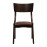 Chelsea Dining Chairs in Dark Walnut with Bison Espresso Seats (6 Pack)