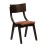 Chelsea Dining Chairs in Dark Walnut with Bison Tan Seats (6 Pack)