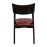 Chelsea Dining Chairs in Dark Walnut with Bison Bordeaux Seats (6 Pack)