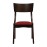 Chelsea Dining Chairs in Dark Walnut with Shetland Scarlett Seats (6 Pack)