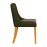 Bath Soft Oak Dining Chairs with Forest Back & Espresso Seat (6 Pack)