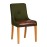 Bath Soft Oak Dining Chairs with Forest Back & Espresso Seat (6 Pack)