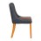 Bath Soft Oak Dining Chairs with Sea Back & Tan Seat (6 Pack)