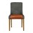Bath Weathered Oak Dining Chairs with Smoke Back & Tan Seat (6 Pack)
