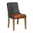 Bath Weathered Oak Dining Chairs with Smoke Back & Tan Seat (6 Pack)