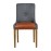 Bath Weathered Oak Dining Chairs with Sea Back & Tan Seat (6 Pack)