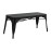 Bolero Bistro Metal Benches Black 1000mm (2 Pack)