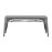 Bolero Bistro Metal Benches Gunmetal 1000mm (2 Pack)