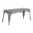 Bolero Bistro Metal Benches Gunmetal 1000mm (2 Pack)