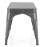Bolero Bistro Metal Benches Gunmetal 1000mm (2 Pack)