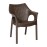 Bolero Elements Polypropylene Armchairs Dark Brown (4 Pack)