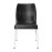 Bolero Elements Polypropylene Rattan Side Chairs Black (4 Pack)