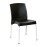 Bolero Elements Polypropylene Plain Side Chairs Black (4 Pack)