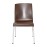 Bolero Elements Polypropylene Plain Side Chairs Dark Brown (4 Pack)