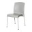 Bolero Elements Polypropylene Plain Side Chairs Grey (4 Pack)