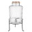 Olympia Geo Glass Clip-Top Drinks Dispenser with Wire Stand 8Ltr