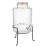 Olympia Geo Glass Clip-Top Drinks Dispenser with Wire Stand 8Ltr
