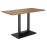 Bolero Indoor Dining Table Light Wood 1200mm
