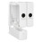 Jantex Triple Shower Dispenser White