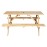 Bolero Elements Wooden Picnic Table & Bench Set 5ft