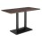Bolero Indoor Dining Table Dark Wood 1200mm