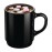 Arcoroc Opal Stackable Mugs Black 250ml (6 Pack)
