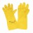 Ansell AlphaTec 87-190 Econohands Rubber Gloves Yellow L (12 Pack)