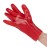 KeepSAFE PVC Coated Gauntlets Red 27cm Size 10 (12 Pack)