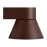Nordlux Kyklop Cone Outdoor Wall Light Rust