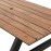 Bolero Acacia Rectangular Picnic Table Bench Set