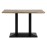 Bolero Loft Rectangle Dining Table with Wooden Top