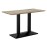 Bolero Loft Rectangle Dining Table with Wooden Top
