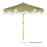 Bolero Sicily Round Parasol 2.5m Diameter Green Mix