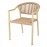 Bolero Dune PE Twist Rattan Outdoor Armchair Honey (4 Pack)