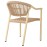 Bolero Dune PE Twist Rattan Outdoor Armchair Honey (4 Pack)