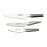 Global Chefs 3-Piece Knife & Santoku Knife Set