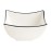 Arcoroc Appetizer Ludico Deep Square Bowls Black Line 90mm (24 Pack)