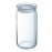 Luminarc Pure Jars with Glasses Lids 1.5Ltr (6 Pack)