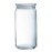 Luminarc Pure Jars with Glasses Lids 1.5Ltr (6 Pack)