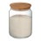 Luminarc Pure Jars & Wood Lids 2Ltr (6 Pack)