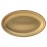 Utopia Artemis Oval Platters Rumbled Gold 300x180mm (6 Pack)