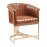 Nolan Leather Armchair Pecan Brown