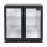 Sterling Pro Green Double Door Outdoor Bottle Cooler Black SP2LO-OUT-BK