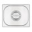 Vogue Stainless Steel 1/2 Gastronorm Lid