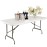 Bolero Rectangular Centre Folding Table 6ft White