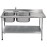 KWC DVS Self Assembly Stainless Steel Double Sink Right Hand Drainer 1500x600mm