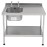 KWC DVS Self Assembly Stainless Steel Sink Right Hand Drainer 1200x600mm