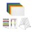 Hygiplas High Density 6-Piece Chopping Board Set with Rack 455x305x12mm
